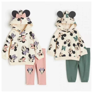 1-6age Kids Long Sleeve Tracksuits Baby Girls Casual Loose Sweatshirt+pants