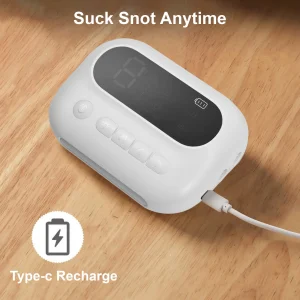 Electric Baby Nasal Aspirator, Rechargeable, Built-in Flashlight Music